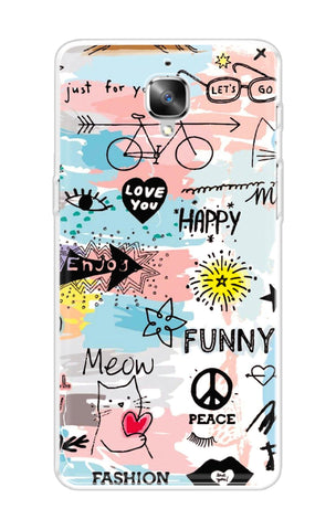 Happy Doodle OnePlus 3 Back Cover