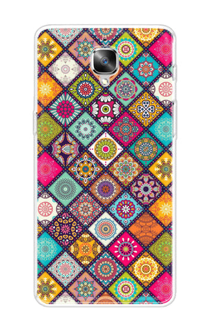 Multicolor Mandala OnePlus 3 Back Cover