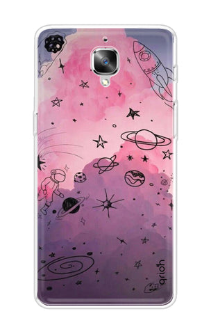 Space Doodles Art OnePlus 3 Back Cover