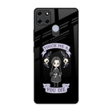 Touch Me & You Die Realme C12 Glass Back Cover Online