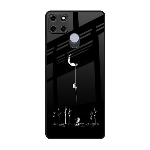 Catch the Moon Realme C12 Glass Back Cover Online