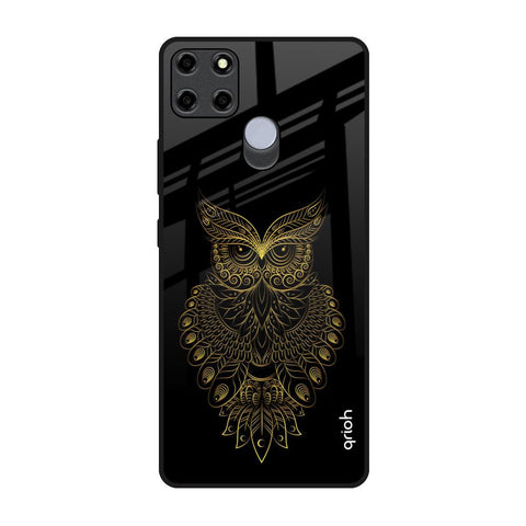 Golden Owl Realme C12 Glass Back Cover Online