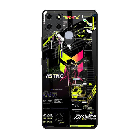 Astro Glitch Realme C12 Glass Back Cover Online