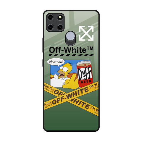 Duff Beer Realme C12 Glass Back Cover Online