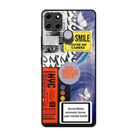 Smile for Camera Realme C12 Glass Back Cover Online