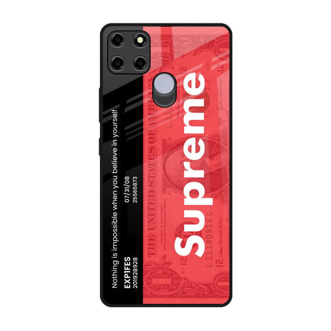 Supreme Ticket Realme C12 Glass Back Cover Online