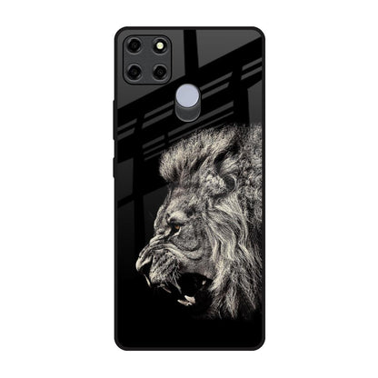Brave Lion Realme C12 Glass Back Cover Online