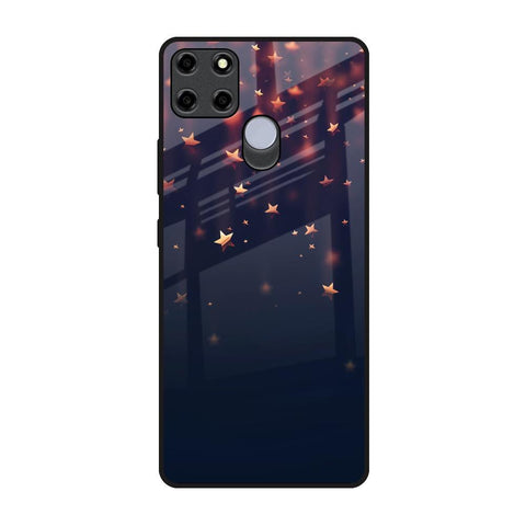 Falling Stars Realme C12 Glass Back Cover Online