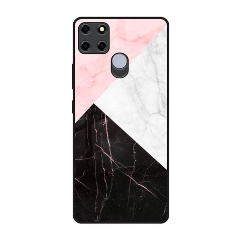 Marble Collage Art Realme C12 Glass Back Cover Online