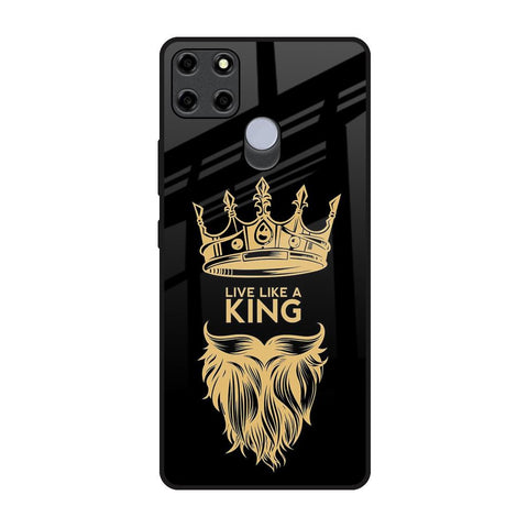 King Life Realme C12 Glass Back Cover Online