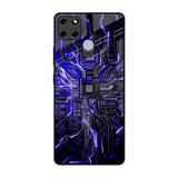 Techno Color Pattern Realme C12 Glass Back Cover Online