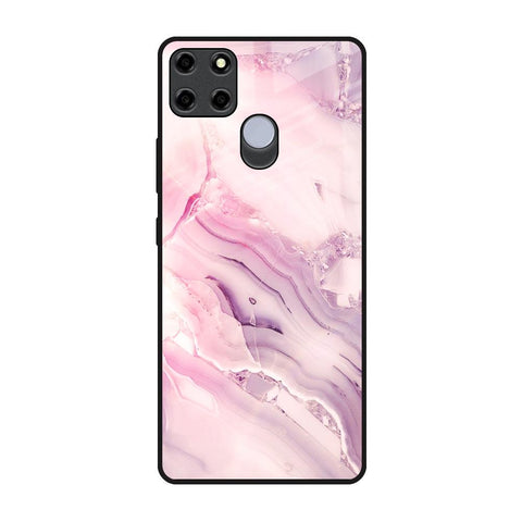 Diamond Pink Gradient Realme C12 Glass Back Cover Online