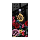 Floral Decorative Realme C12 Glass Back Cover Online