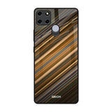 Diagonal Slash Pattern Realme C12 Glass Back Cover Online