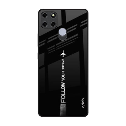 Follow Your Dreams Realme C12 Glass Back Cover Online