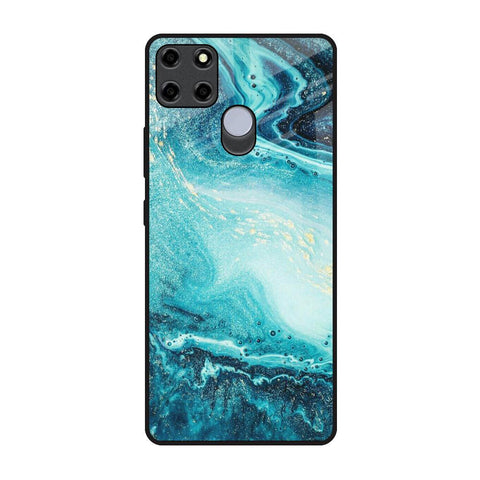 Sea Water Realme C12 Glass Back Cover Online