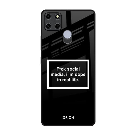 Dope In Life Realme C12 Glass Back Cover Online