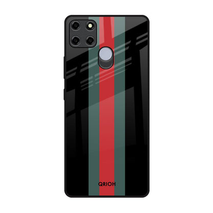 Vertical Stripes Realme C12 Glass Back Cover Online
