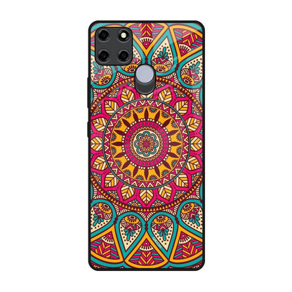 Elegant Mandala Realme C12 Glass Back Cover Online