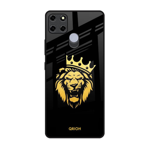Lion The King Realme C12 Glass Back Cover Online