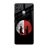 Anime Red Moon Realme C12 Glass Back Cover Online