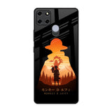 Luffy One Piece Realme C12 Glass Back Cover Online