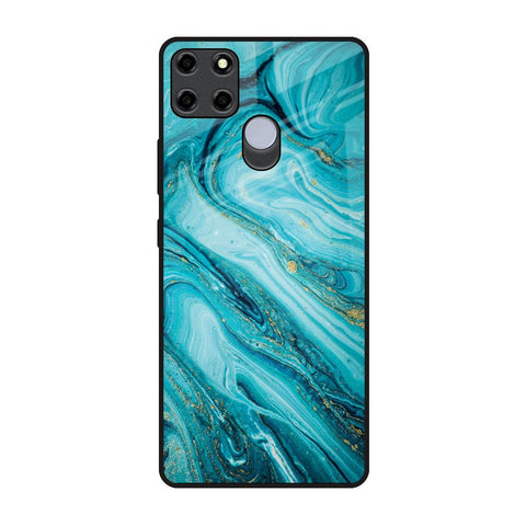 Ocean Marble Realme C12 Glass Back Cover Online