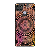 Floral Mandala Realme C12 Glass Back Cover Online