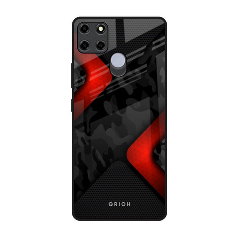Modern Camo Abstract Realme C12 Glass Back Cover Online