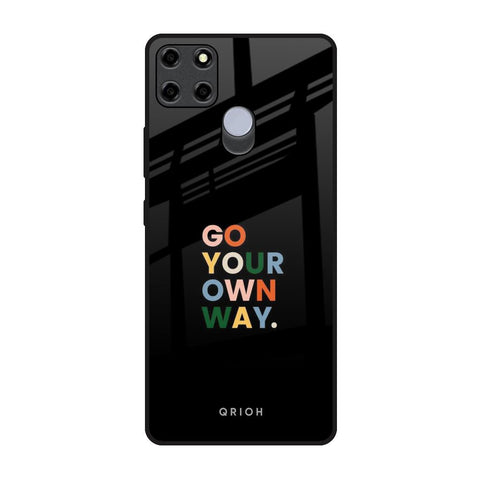 Go Your Own Way Realme C12 Glass Back Cover Online