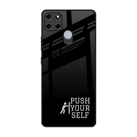 Push Your Self Realme C12 Glass Back Cover Online
