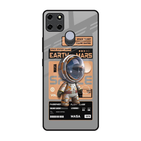 Space Ticket Realme C12 Glass Back Cover Online