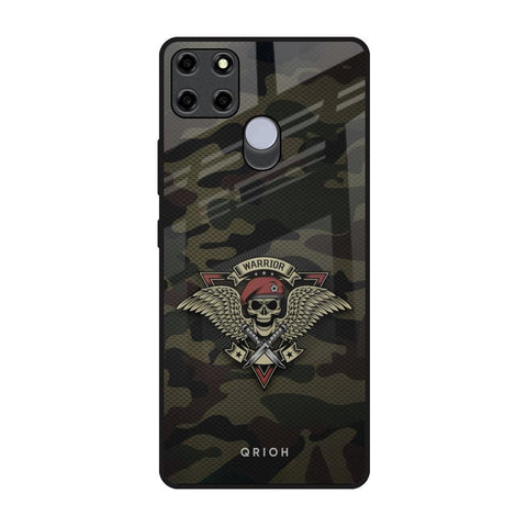 Army Warrior Realme C12 Glass Back Cover Online