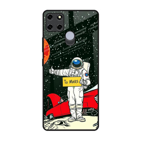 Astronaut on Mars Realme C12 Glass Back Cover Online
