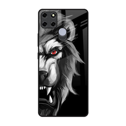 Wild Lion Realme C12 Glass Back Cover Online