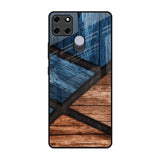 Wooden Tiles Realme C12 Glass Back Cover Online