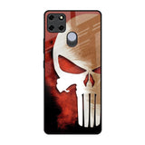 Red Skull Realme C12 Glass Back Cover Online