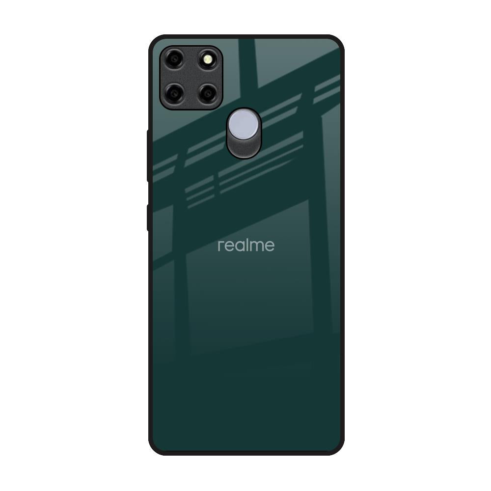 Olive Realme C12 Glass Back Cover Online