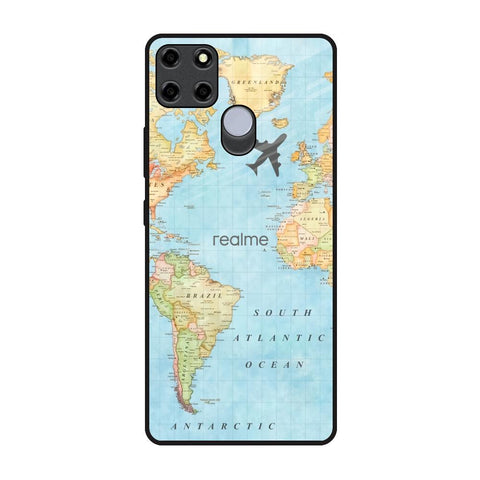 Fly Around The World Realme C12 Glass Back Cover Online