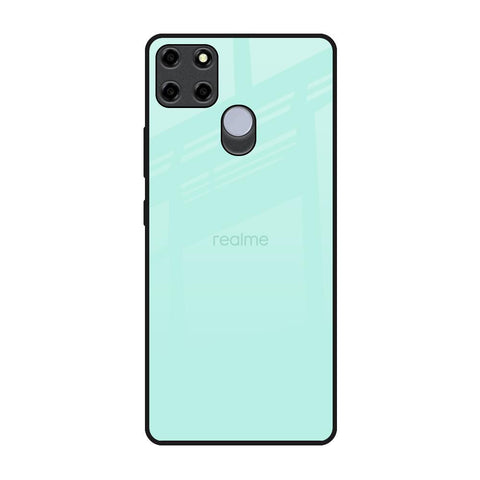 Teal Realme C12 Glass Back Cover Online