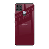 Classic Burgundy Realme C12 Glass Back Cover Online