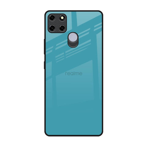 Oceanic Turquiose Realme C12 Glass Back Cover Online