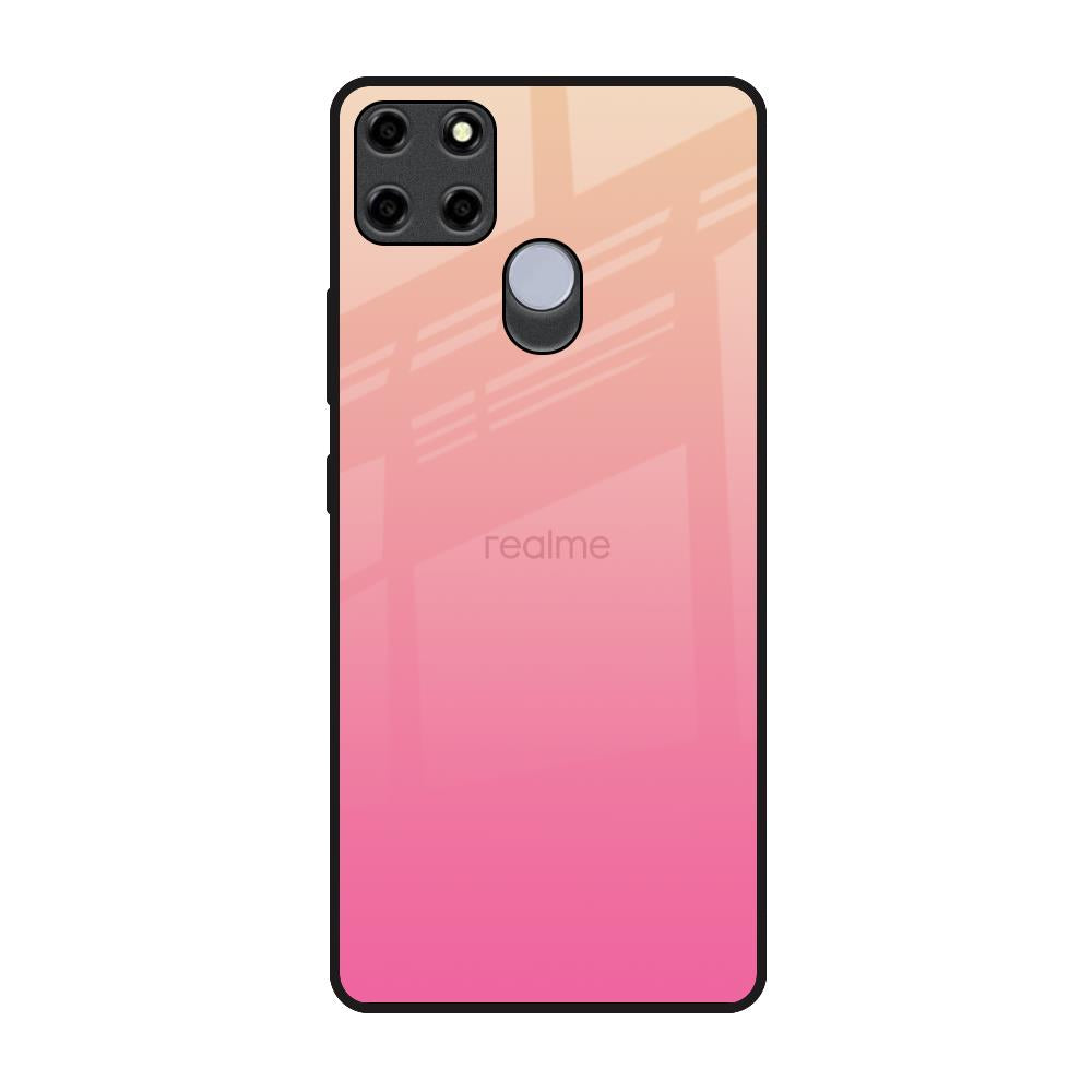 Pastel Pink Gradient Realme C12 Glass Back Cover Online