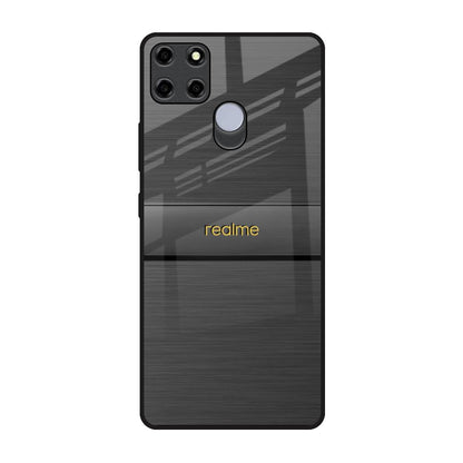 Grey Metallic Glass Realme C12 Glass Back Cover Online