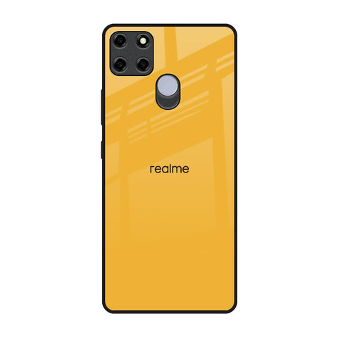Fluorescent Yellow Realme C12 Glass Back Cover Online