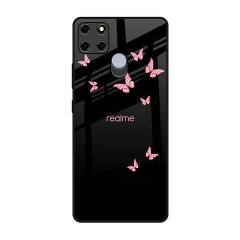 Fly Butterfly Realme C12 Glass Back Cover Online
