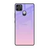 Lavender Gradient Realme C12 Glass Back Cover Online