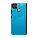 Blue Aqua Realme C12 Glass Back Cover Online