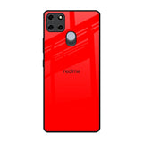 Blood Red Realme C12 Glass Back Cover Online