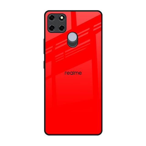 Blood Red Realme C12 Glass Back Cover Online